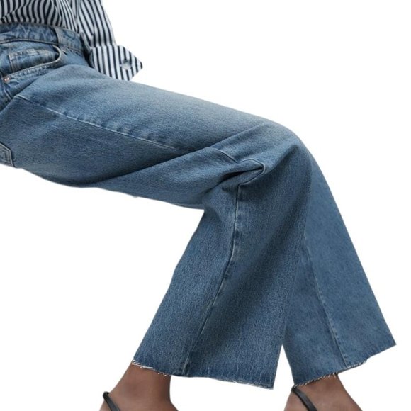 ZARA BLOCK HEEL SLINGBACK SHOES BLACK SIZE 6 | 2215/110/800 - Picture 4 of 5